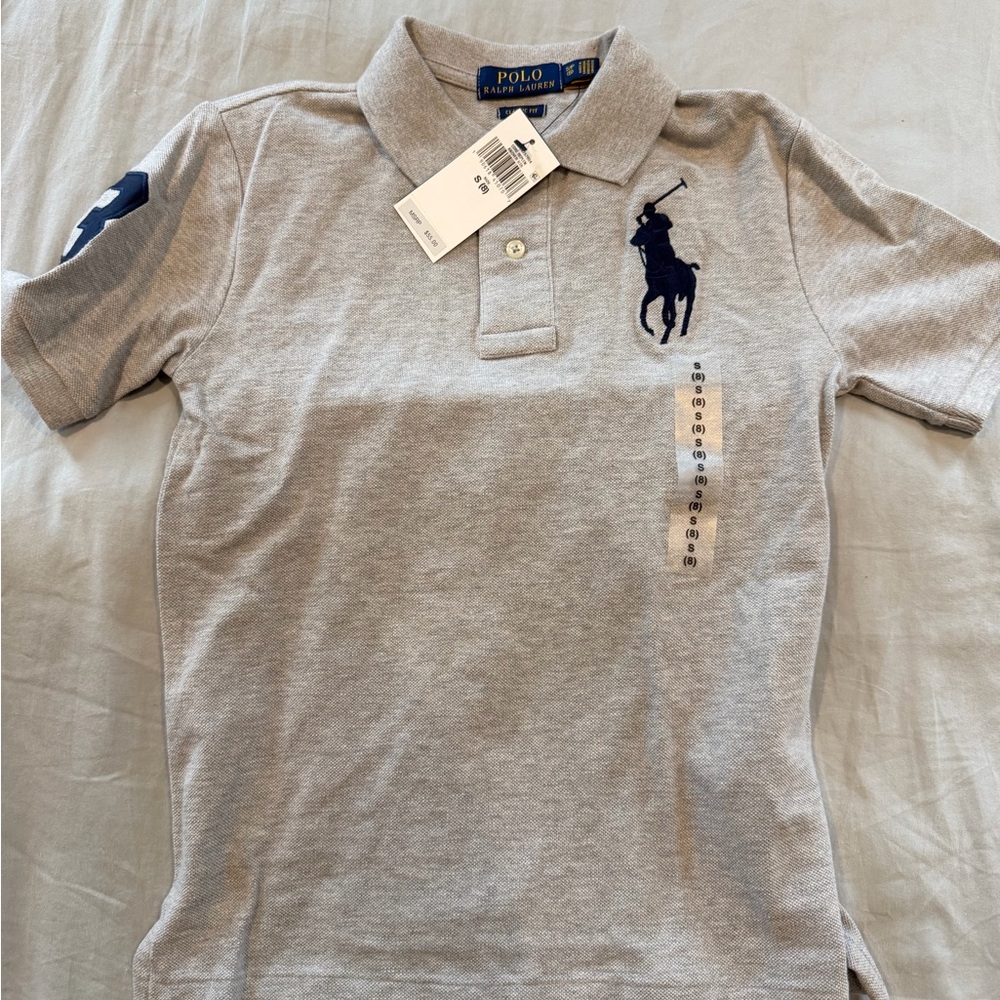 Ralph Lauren Kids Polo Shirt in Light Gray